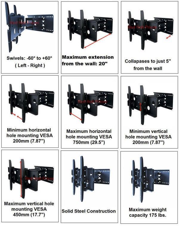 wall mounts ott Prices TV Wall mount search terms LCD full motion 