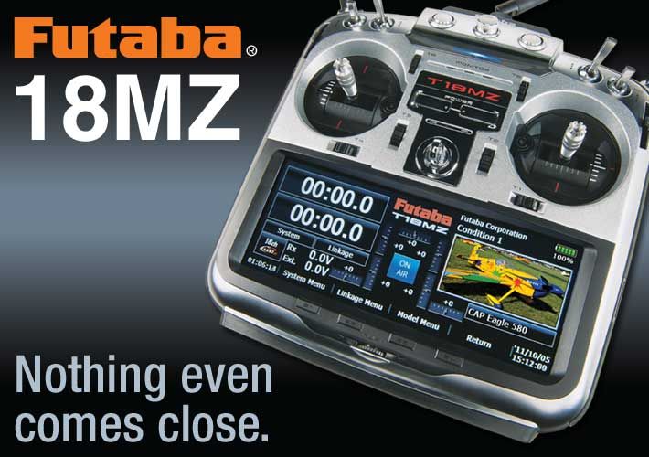 Futaba 18MZ 18 Channel 2.4GHz Radio System Heli Version + R7008SB 