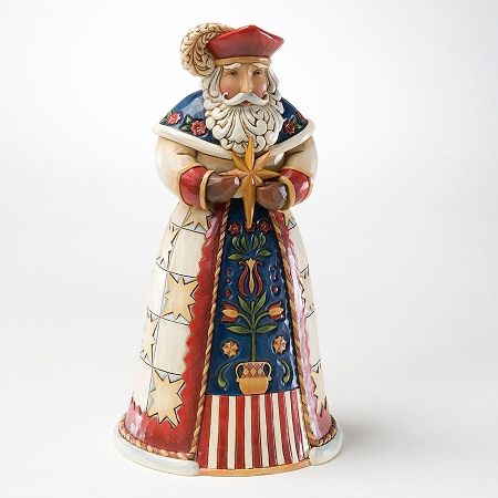 JIM SHORE Heartwood Creek Christmas Figurine   POLISH Santa  