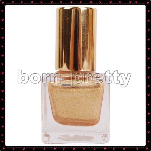 Light Gold Color Glitter Nail Polish Enamel Lacquer B07  