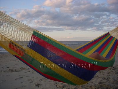 NEW NYLON Mayan Hammock From Yucatan UNIQUE Double  