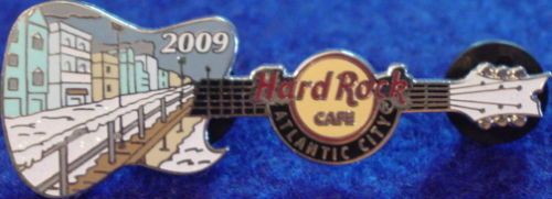 Hard Rock Cafe ATLANTIC CITY 2009 BOARDWALK Guitar PIN  