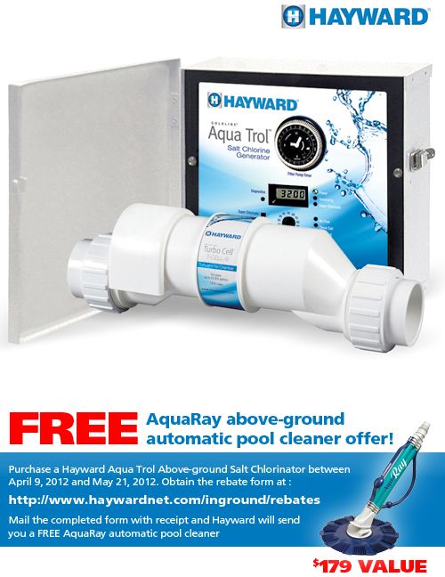 Hayward Above Ground Pool AquaTrol Salt Chlorine Generator System 