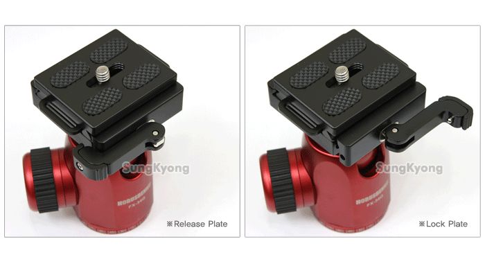 HorusBennu FX 34Q Tripod Ball Head RED (Quick Release)  