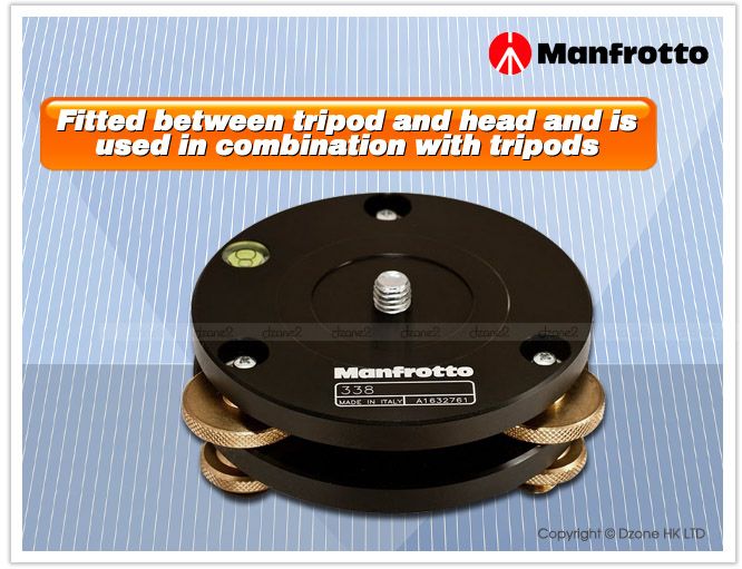 Manfrotto 338 Levelling Base for Tripod and Head #T111  