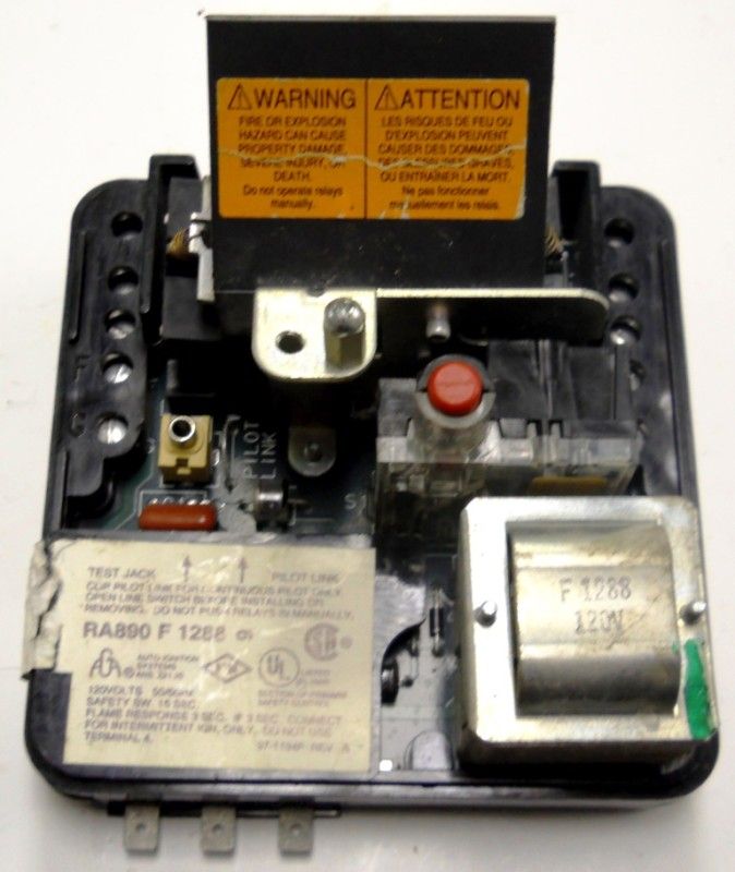 HONEYWELL RELAY RA890 F 1288, 120VOLTS 50/60HZ  