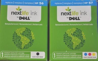 HP 56 & 57 Ink Cartridge Black/ Tricolor Dell Nextlife  