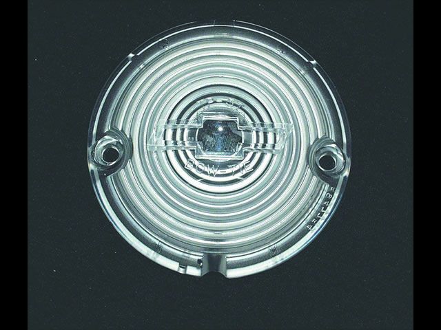 57 Chevy Parking Light Lamp Lenses Clear Without Chrome  