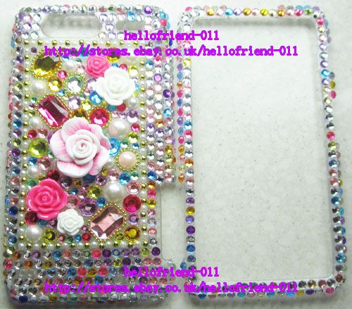 Rhinestone BLing Full Case Cover For Motorola Droid Razr XT910 XT912 