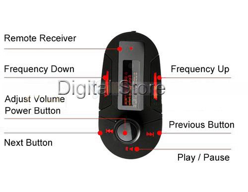 Car Kit  Player Wireless FM Transmitter Modulator USB SD MMC LCD 