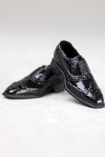 ms0025 man black shoes fits 12 figures G  