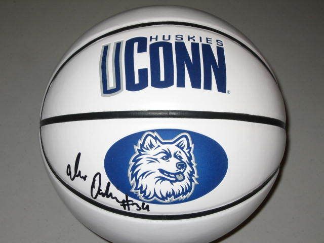 Alex Oriakhi UCONN Huskies Signed Basketball PROOF NBA  