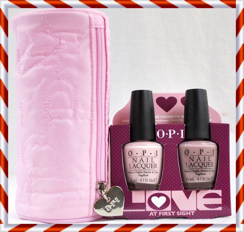 FULL SIZE OPI NAIL POLISH + OPI COSMETIC BAG LOVE AT FIRST SIGHT 