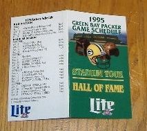 green bay packers pocket schedule 1995 NFL  