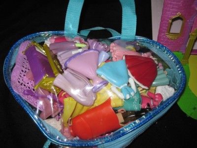 POLLY POCKET LOT DISNEY PRINCESS PLAYSET LOADED TOY LOT  