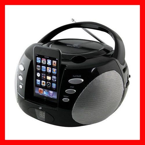 DPI BI300B Portable CD Player AM/FM Radio w/ iPod Dock  