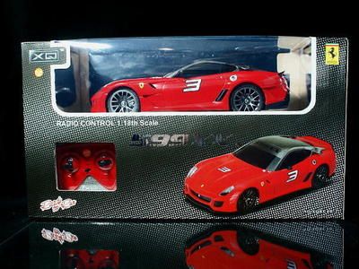 Ferrari 599XX   QX 27.145 MHz RADIO CONTROL 118 Scale   Red R/C 