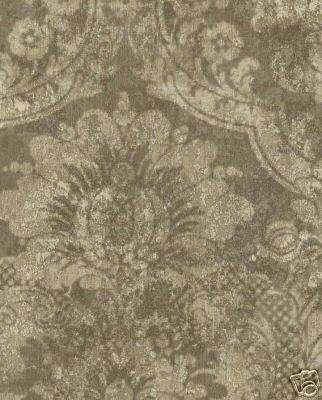 WALLPAPER SAMPLE Tuscany Soft Sage Victorian Damask  