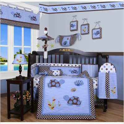 Geenny Boutique Sea Turtle 13 Piece Crib Bedding Set CRIB CF 2052 