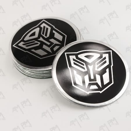 55mm 4PCS Transformer Autobot Wheel Center Cap Sticker  