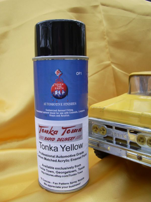 TONKA PAINT ~ ORIGINAL COLOR YELLOW ~ PARTS  