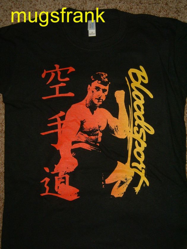 Bloodsport Dvd Cover Van Damme Frank Dux Writing Shirt  