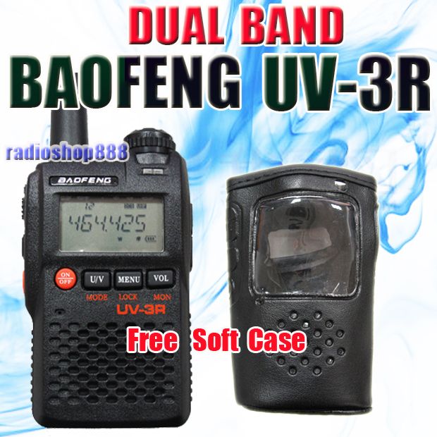 BAOFENG UV 3R VHF/UHF 136 174 400 470 DUAL BAND RADIO  