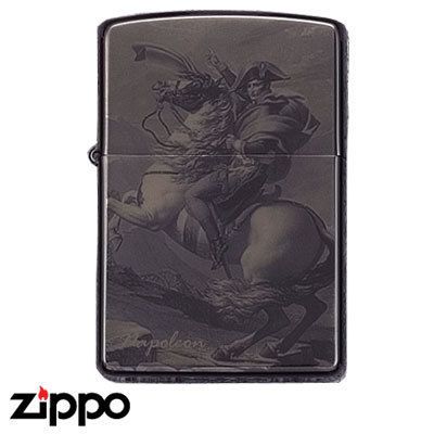 JAPAN TITANIUM COATING ART NAPOLEON CROSSING ALPS ZIPPO  